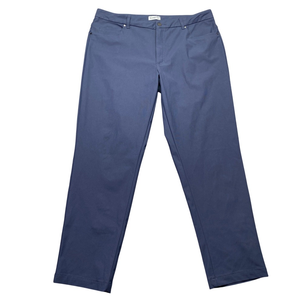 VRST Mens Limitless 5-Pocket Slim Fit Pants Navy Blue Sz 40 Stretch Golf Tech